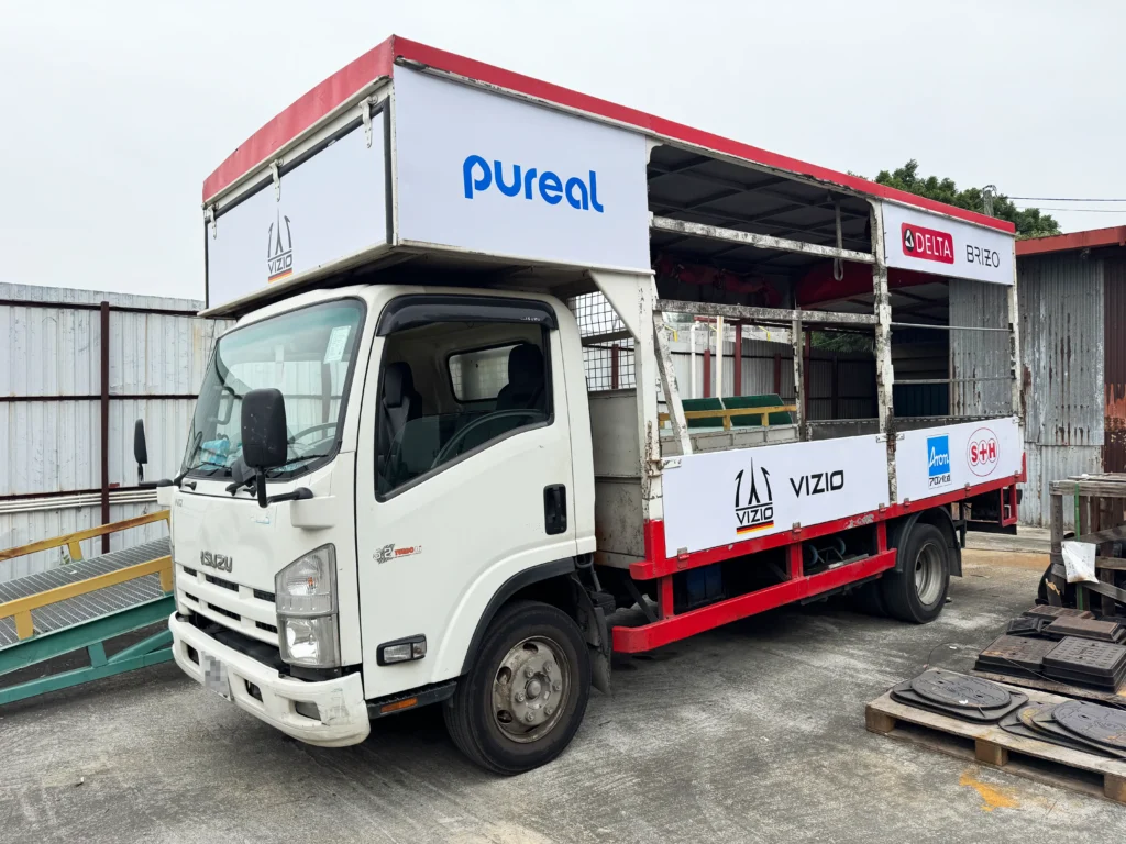 「車身廣告」貨車車身貼紙安裝完成案例 54